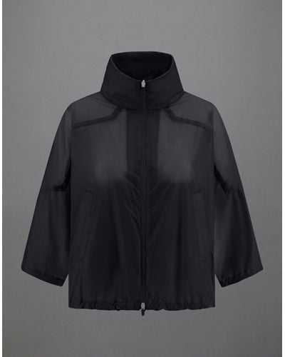Herno Laminar Jacket In Liquid Shine - Black