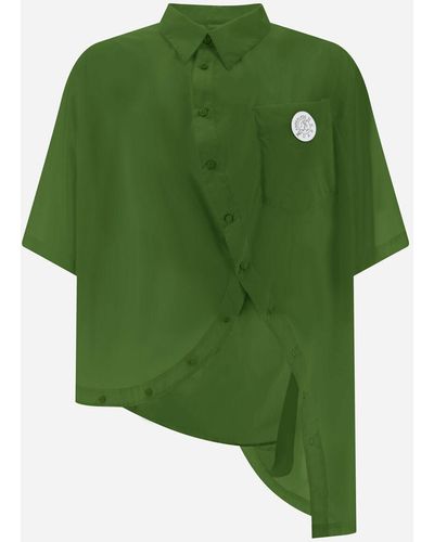 Herno Globe Shirt In Eco Cotton Feel - Green