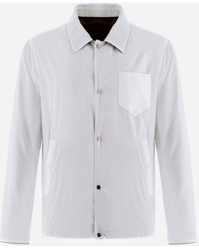 Herno Camisa Reversible De Microfibra Millionaire Y Ecoage - White