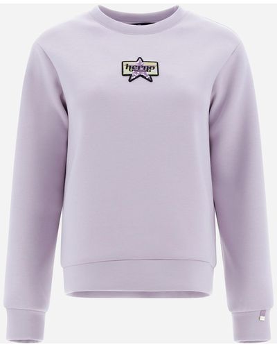 Herno Sudadera De Scuba Star Sweater - Purple