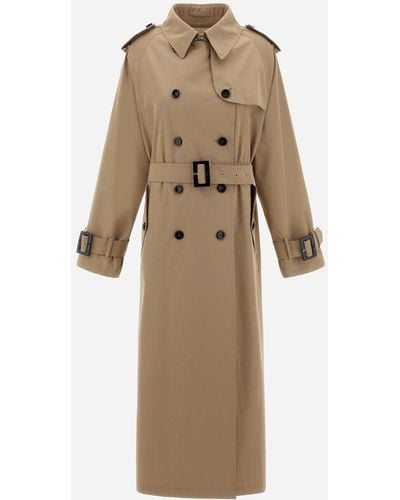 Herno Light Cotton Canvas Trench Coat - Natural