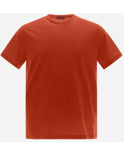 Herno T-SHIRT IN JERSEY CREPE - Rosso