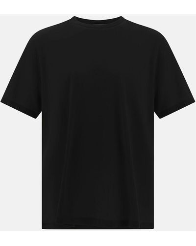 Herno T-SHIRT IN JERSEY CREPE - Nero