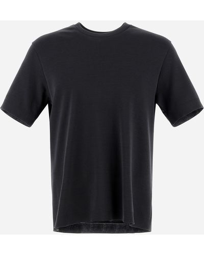Herno Jersey Knit Effect T-shirt - Black