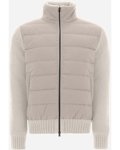 Herno Wool Cashmere And Nuage Jacket - White