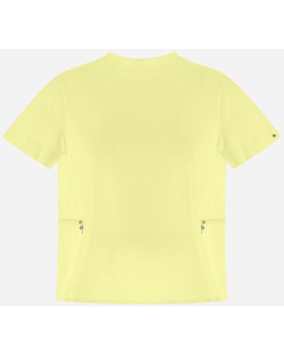 Herno Chic Cotton Jersey And New Techno Taffetà T-shirt - Yellow