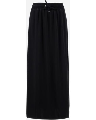 Herno Casual Satin Skirt - Black