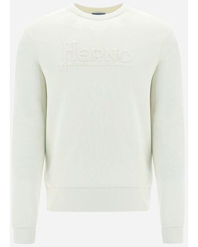 Herno Resort Cotton Sweatshirt - White