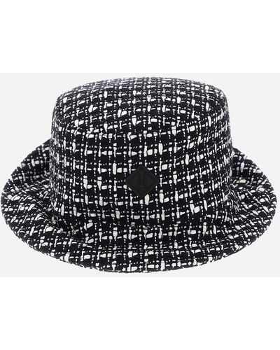 Herno Trend Tweed Hat - Black