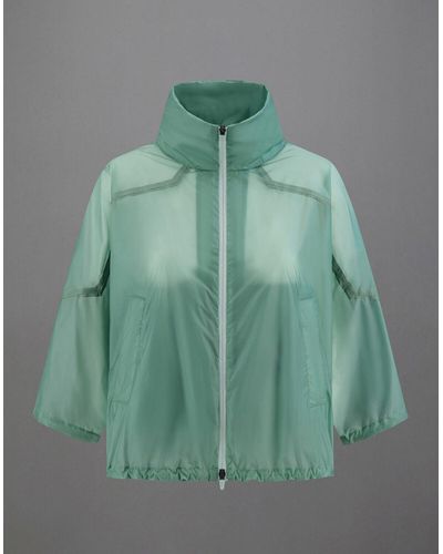 Herno Laminar Jacket In Liquid Shine - Green