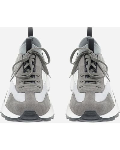 Herno Leather Sneakers - Gray