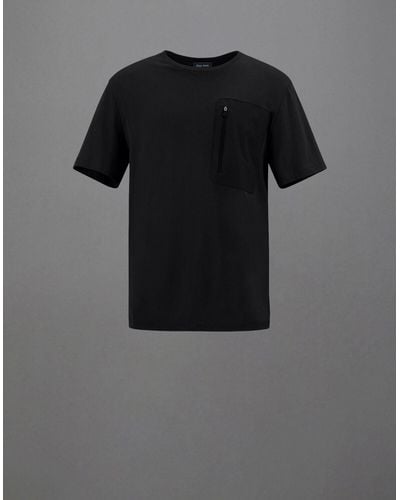 Herno T-SHIRT LAMINAR IN COMPACT JERSEY - Nero