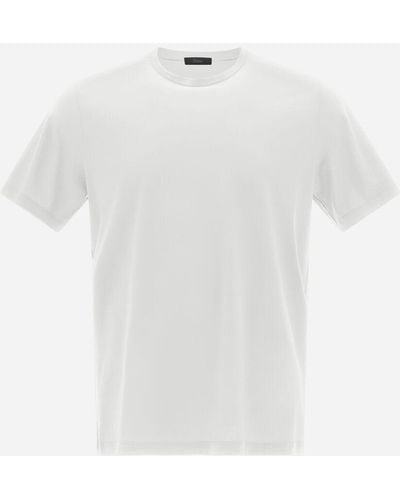 Herno T-SHIRT IN JERSEY CREPE - Bianco
