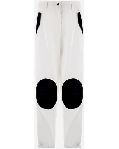 Herno Light Cotton Stretch And Nylon Ultralight Pants - White