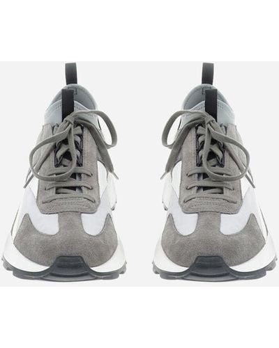 Herno Leather Trainers - Grey