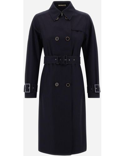 Herno TRENCH IN DELON E MONOGRAM - Blu