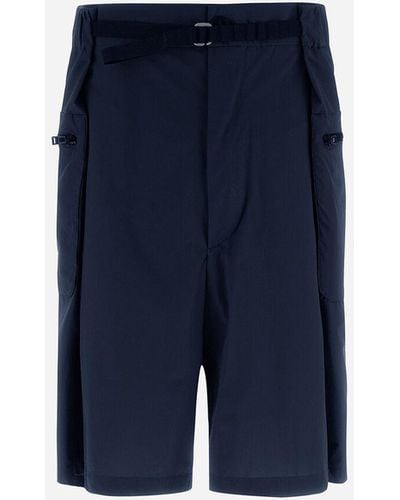 Herno Globe Cropped Trousers In Eco Everyday - Blue
