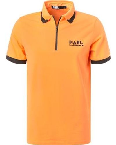 Karl Lagerfeld Zip-Polo - Orange
