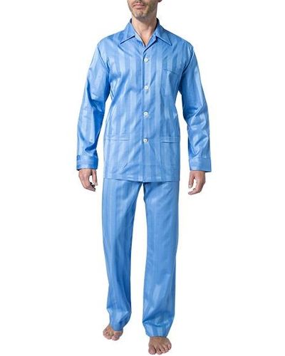 Derek Rose Pyjama - Blau