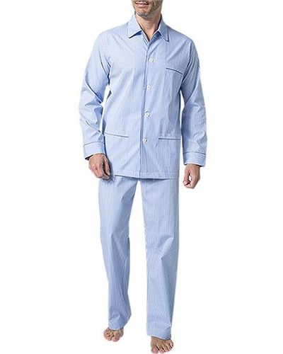 Derek Rose Pyjama - Blau