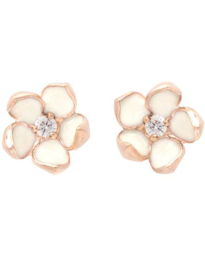 Shaun Leane Silver Cherry Blossom Diamond Large Flower Stud Earrings -  Farfetch