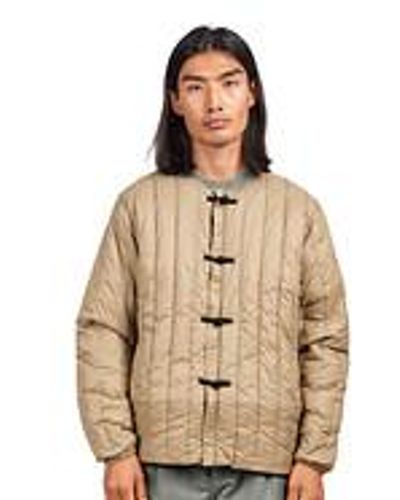 Taion Reversible China Button Inner Down Jacket - Natur