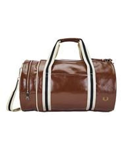 Fred Perry Classic Barrel Bag - Braun