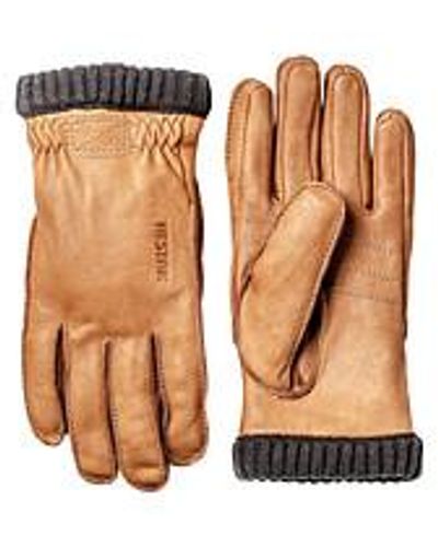 Hestra Deerskin Primaloft Rib Glove - Braun