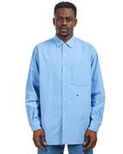 Nanamica Regular Collar Wind Shirt - Blau
