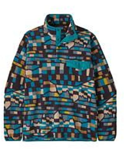 Patagonia Lightweight Synchilla Snap-T Pullover - Blau