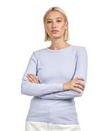 COLORFUL STANDARD Women Organic Rib LS T-Shirt - Blau