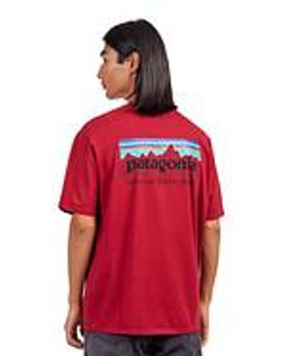 Patagonia P-6 Mission Organic T-Shirt - Rot