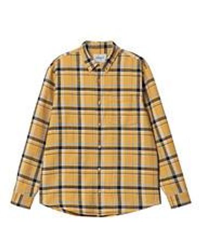 Carhartt L/S Swenson Shirt - Mettallic