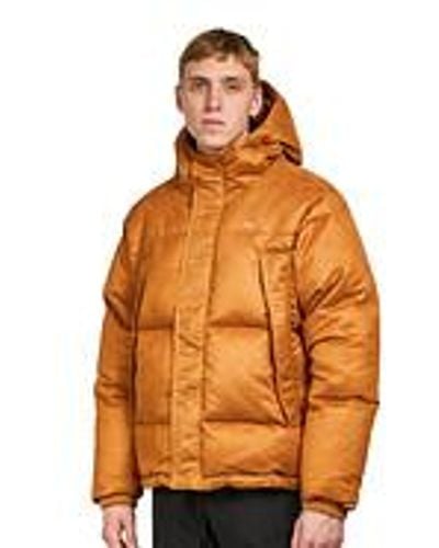 PUMA MMQ Faux Leather Down Jacket - Orange