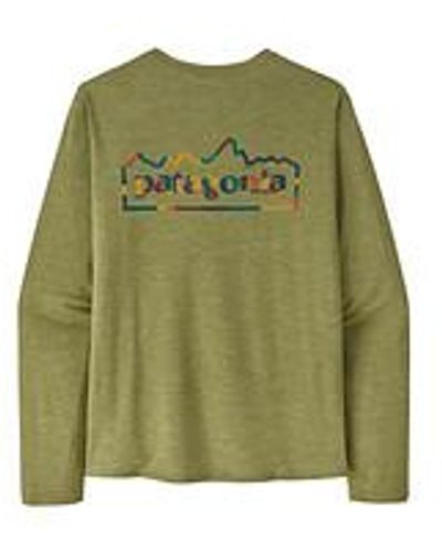 Patagonia Long-Sleeved Cap Cool Daily Graphic Shirt - Grün