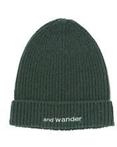 and wander Shetland Wool Cap - Grün