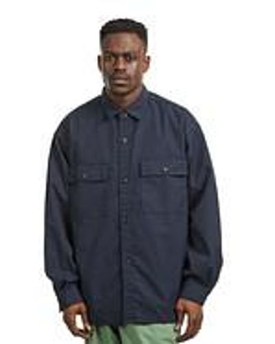 Nanamica Utility Light Wind Shirt - Blau