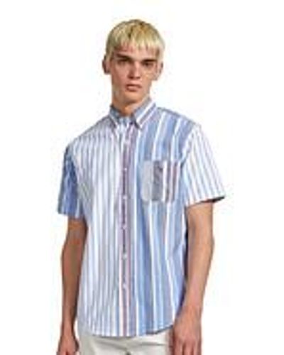 Polo Ralph Lauren Multi Stripes SS Shirt - Blau