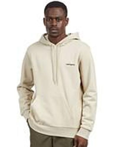 Carhartt Hooded Script Embroidery Sweat - Natur