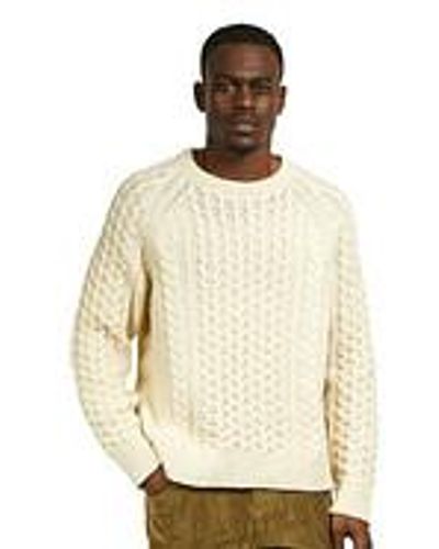 Patagonia Recycled Wool Cable Knit Crewneck Sweater - Natur