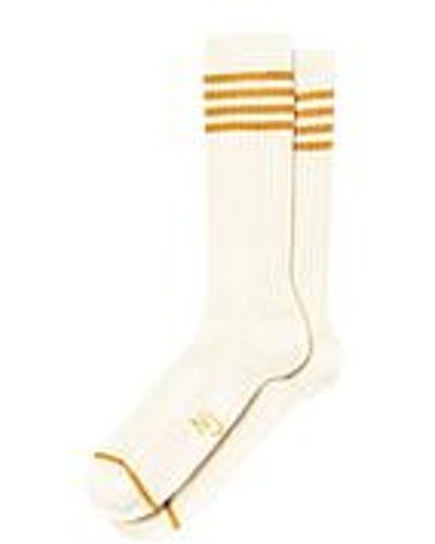 Nudie Jeans Men Tennis Socks Stripe - Mettallic