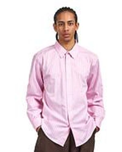Pop Trading Co. Logo Striped Shirt - Pink