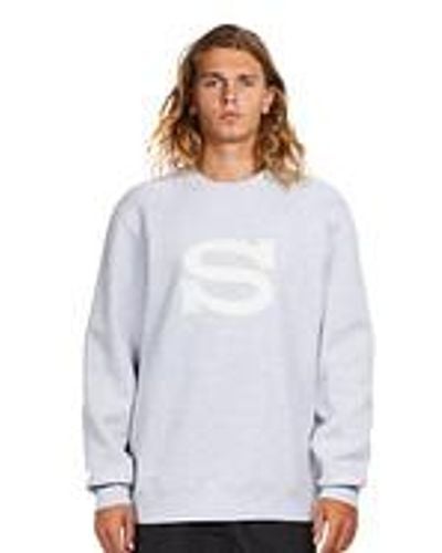 Stussy Stussy S Applique Crew Sweater - Weiß