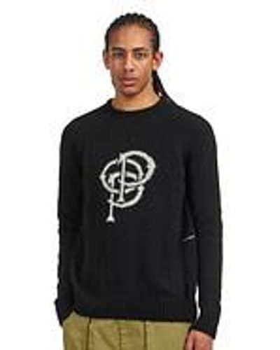 Pop Trading Co. Initials Knitted Crewneck - Blau
