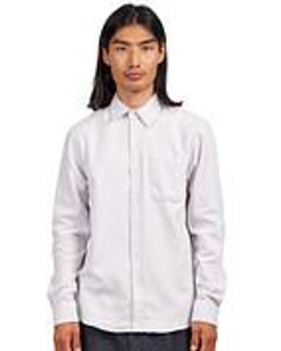 COLORFUL STANDARD Organic Flannel Shirt - Weiß