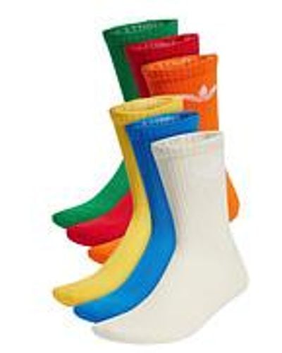 adidas Trefoil Crew Sock Cushion (Pack of 6) - Blau