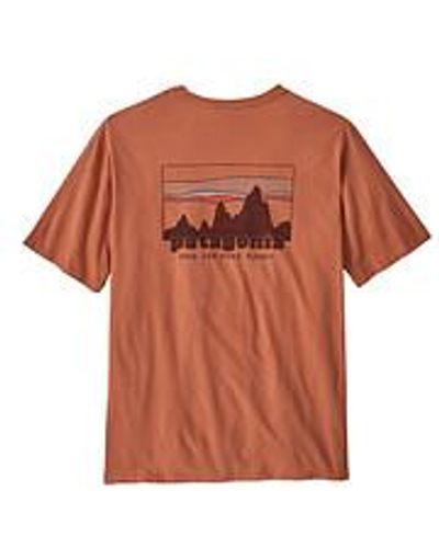 Patagonia '73 Skyline Organic T-Shirt - Orange