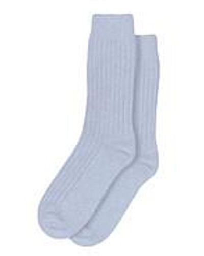 COLORFUL STANDARD Merino Wool Blend Sock - Blau