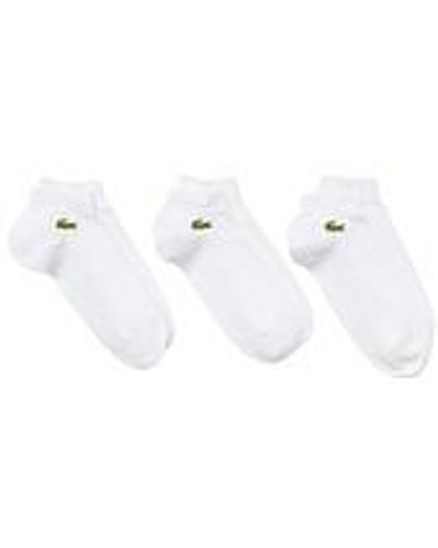 Lacoste Low Cut Socks (3-Pack) - Weiß