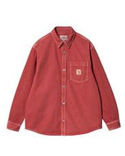 Carhartt George Shirt Jac "Smithfield" Color Denim, 13.5 oz - Rot